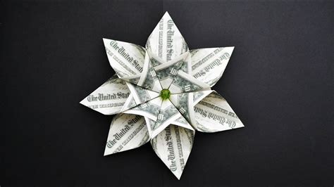 origami flower dollar